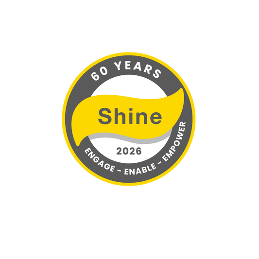 Shine 60th Anniversary Pin Badge